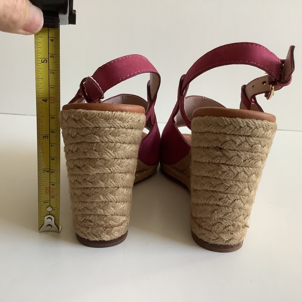 kate spade Hot Pink Espadrille Wedge Sandals - Picture 4 of 10